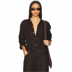 New w/ Tags Citizens of Humanity Kayla Linen Shirt in Brown size Medium